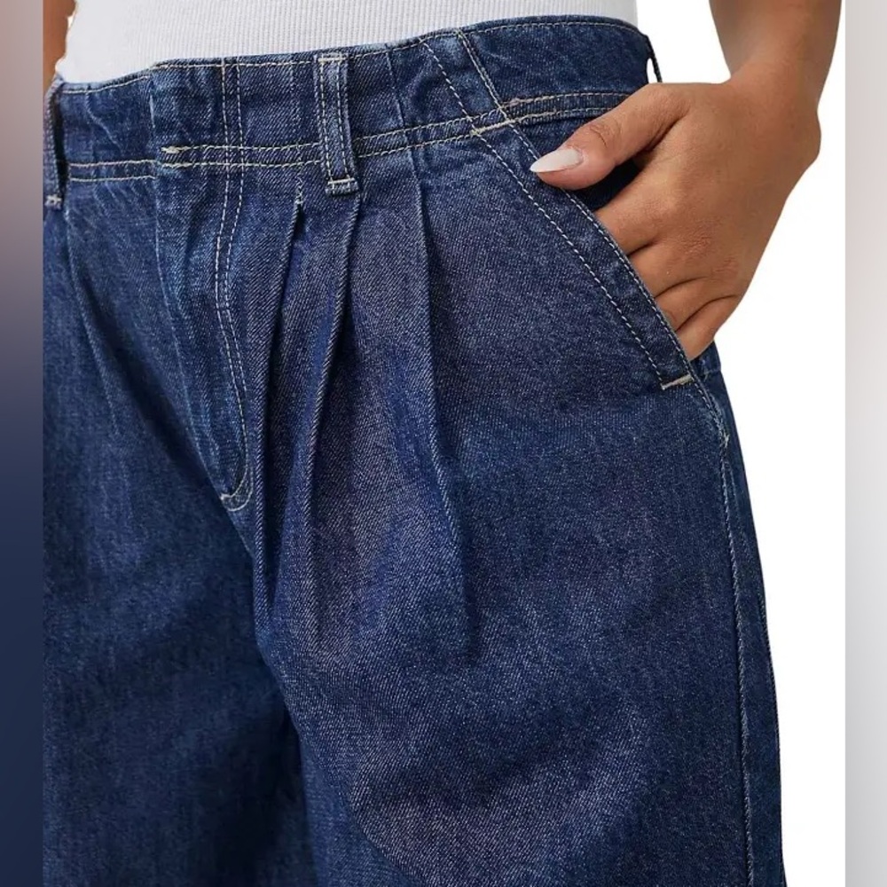 NWT We The Free Equinox Exaggerated Wide‎ Leg Trouser Denim Jeans - Picture 3 of 16